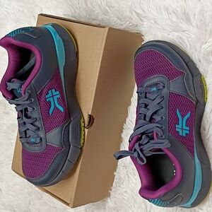 Kuru Quantum 2 Blue & Purple Plantar Fascitis Support Walking Work Shoe 9.5W